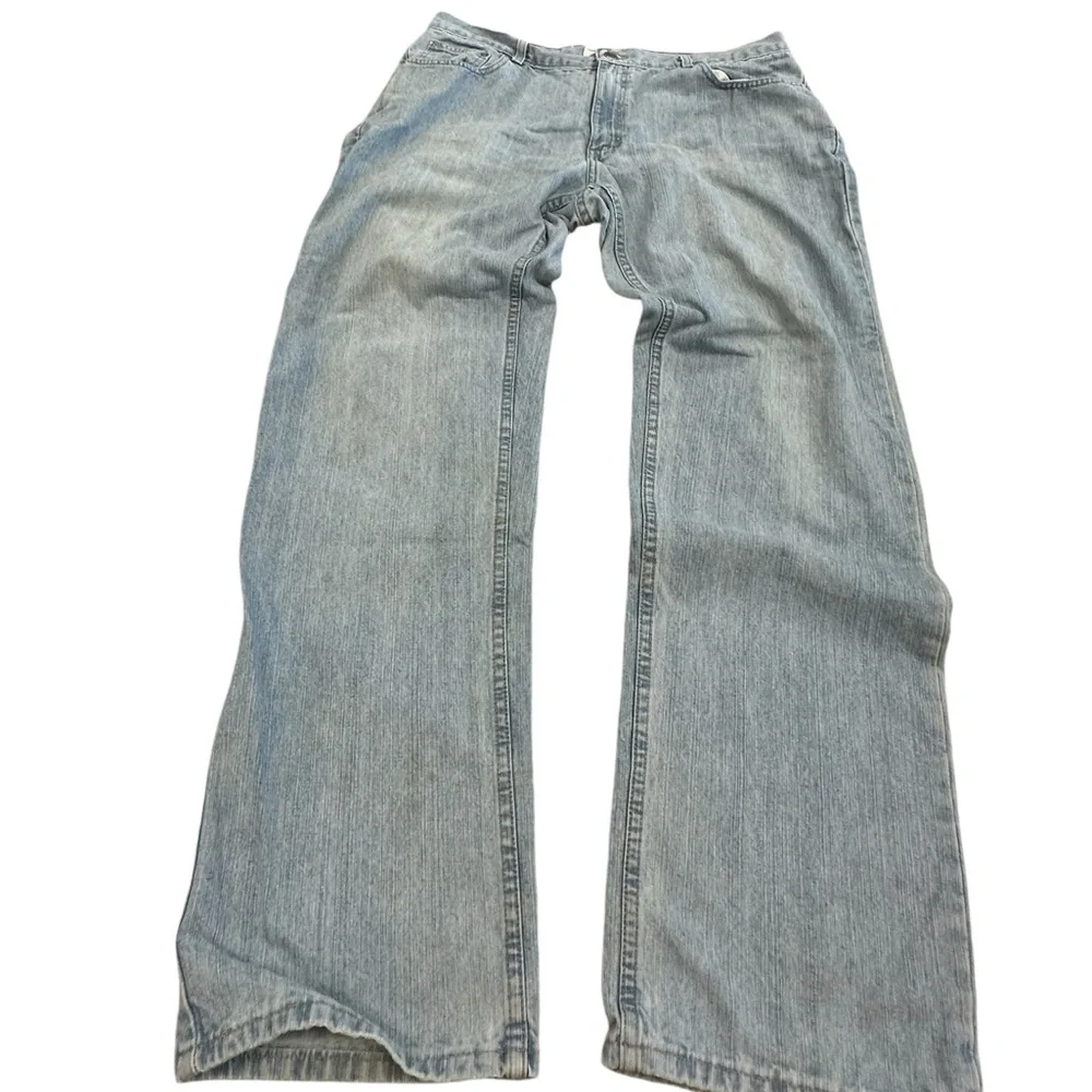 Men’s light‎ fade vintage Red camel denim jeans boot cut jeans size 38/34